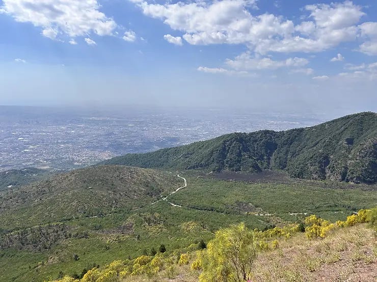 The view from Mt Vesuvius. The view from Mt Vesuvius.