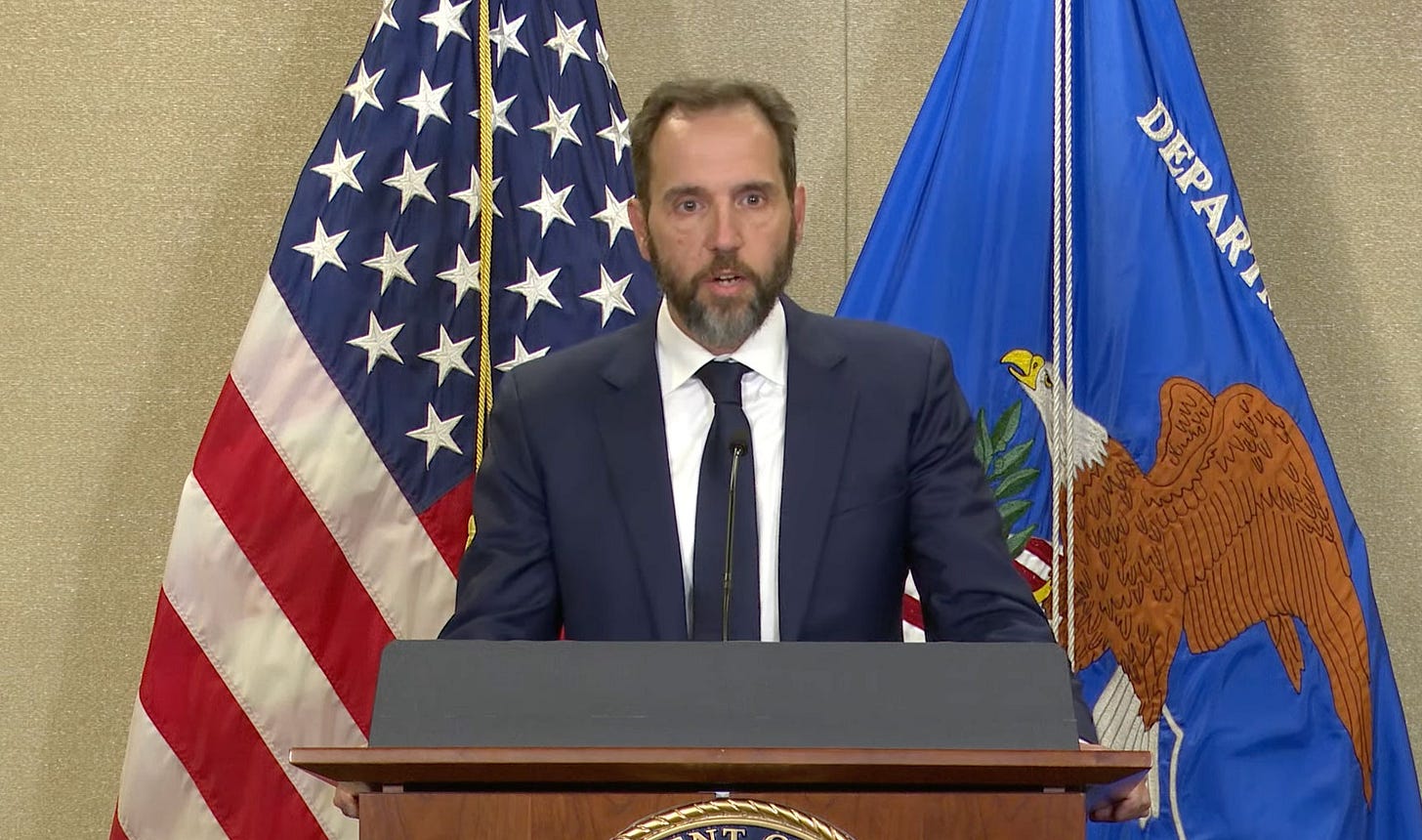 Special Counsel Jack Smith. Screenshot: U.S. Department of Justice