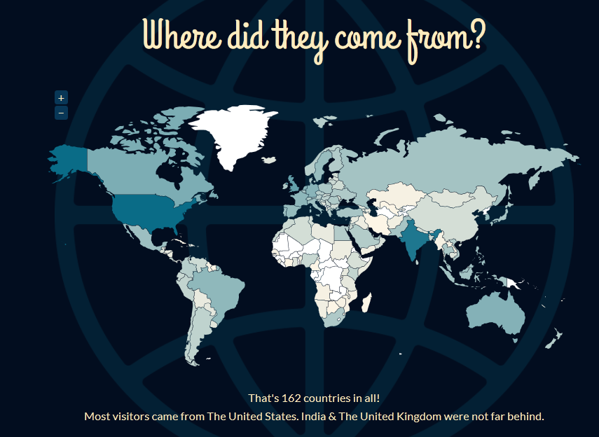 162 countries blog visitors paras doshi 2012 162 countries blog visitors paras doshi 2012