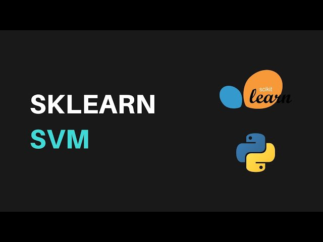 Machine Learning Tutorial with sklearn SVM Classification (SVC) Machine Learning Tutorial with sklearn SVM Classification (SVC)