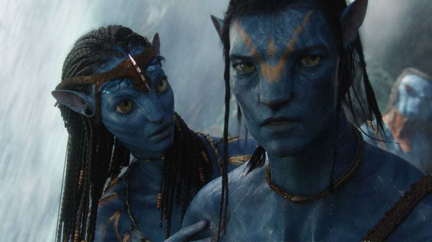 Neytiri and Jake in Avatar (2009) Neytiri and Jake in Avatar (2009)