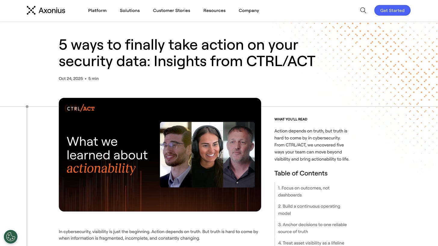5 ways to finally take action on your security data: Insights from CTRL/ACT 5 ways to finally take action on your security data: Insights from CTRL/ACT