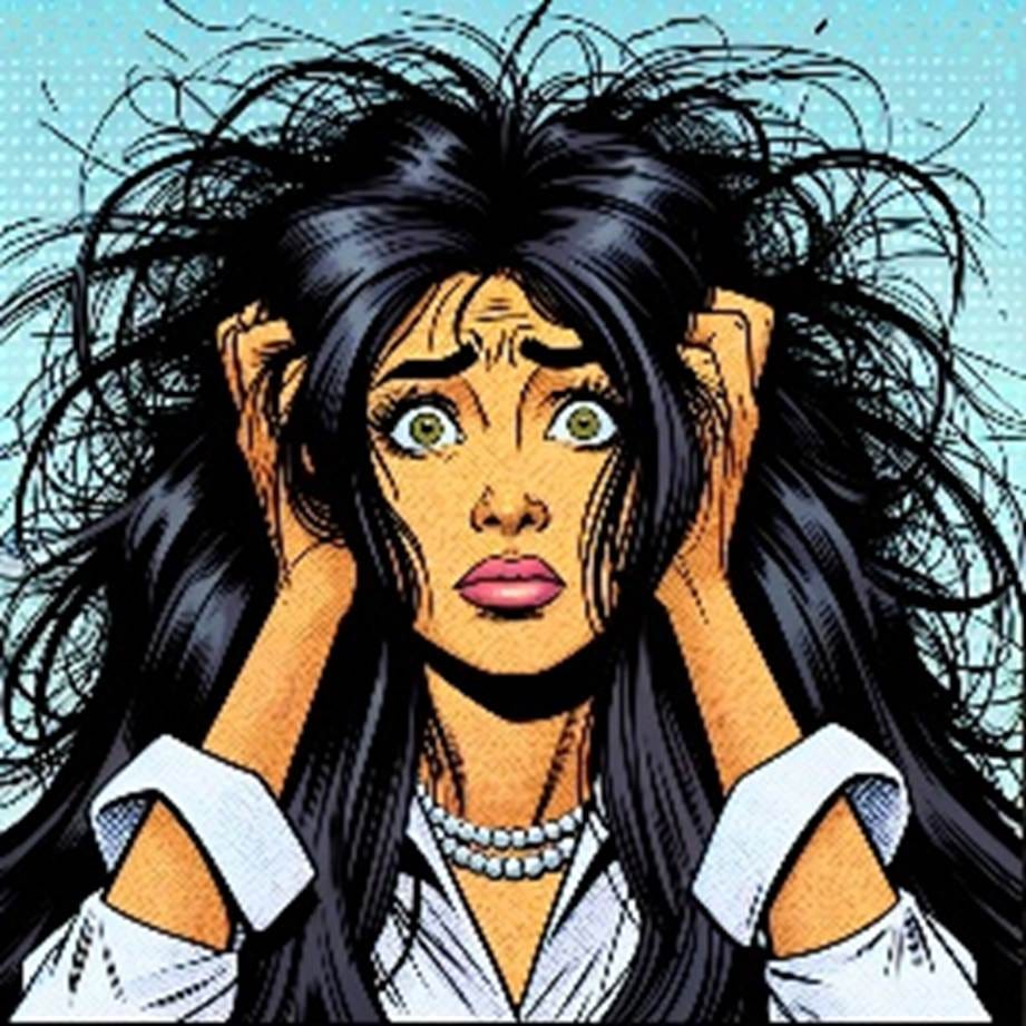 A person holding her hair
AI-generated content may be incorrect. A person holding her hair
AI-generated content may be incorrect.