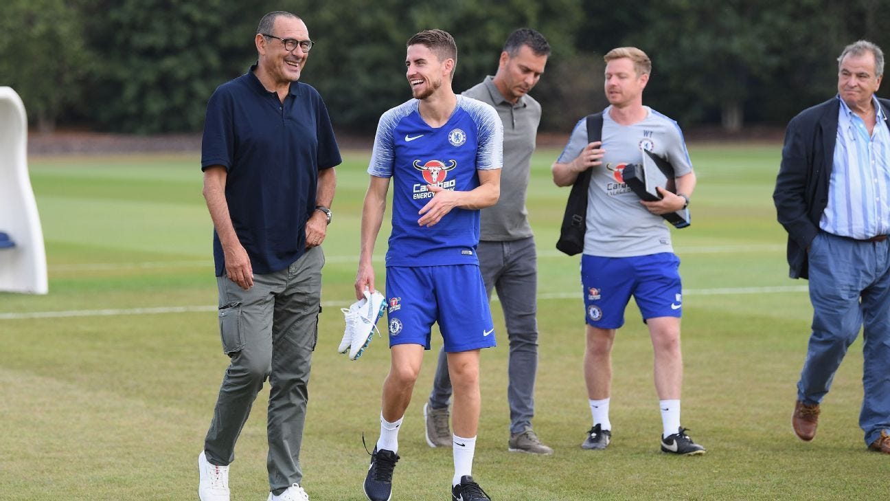 Jorginho: I chose Chelsea over Manchester City for Maurizio Sarri