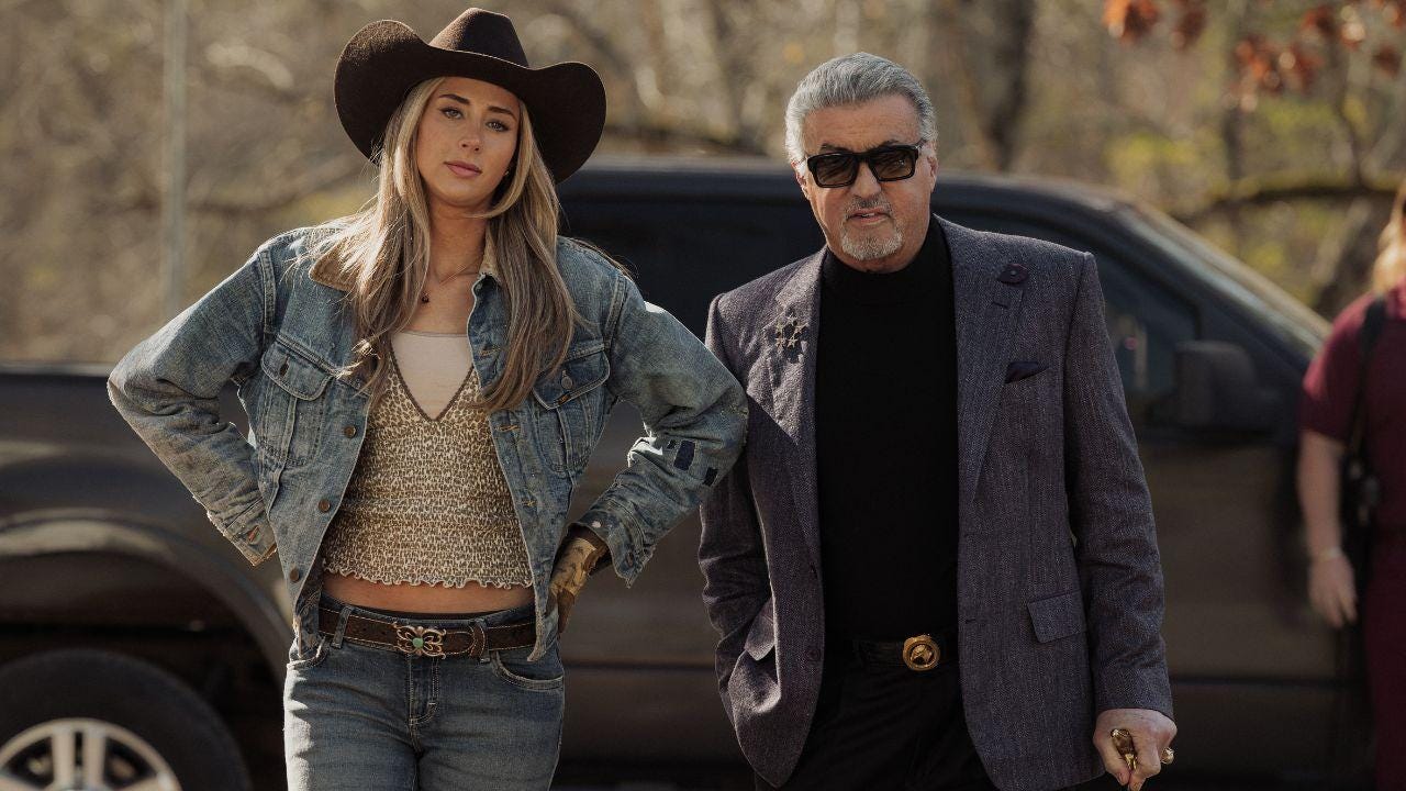 Image of Scarlett and Sylvester Stallone Image of Scarlett and Sylvester Stallone