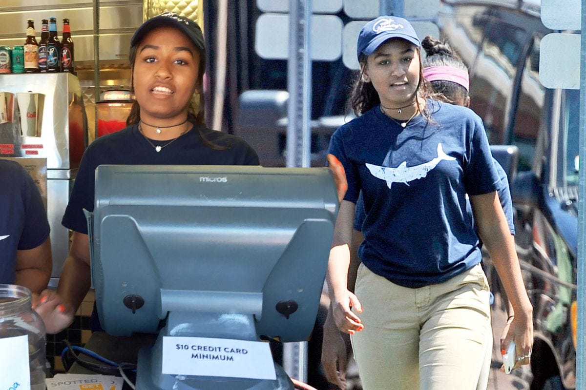 See Sasha Obama at her summer job on Martha's Vineyard | Page Six