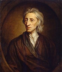 Portrait of Locke by Godfrey Kneller in 1697