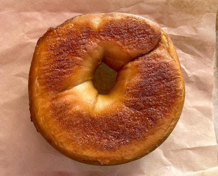 Plain and everything bagel bottoms