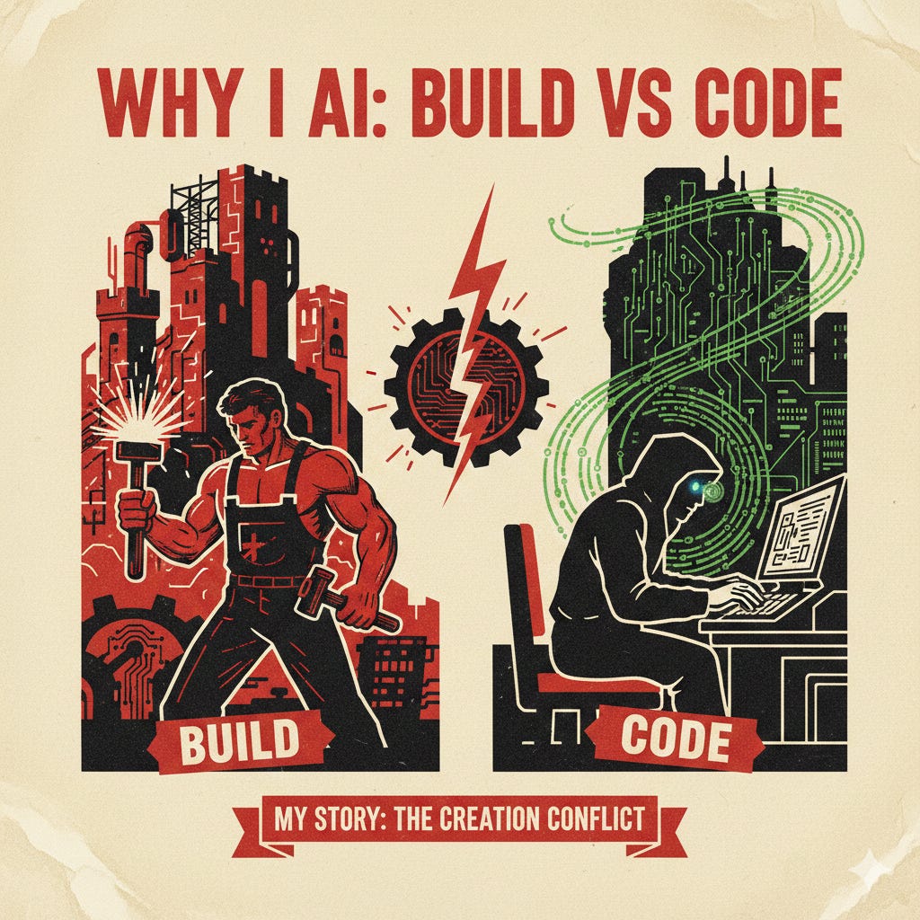 Why I AI: Build vs Code - by Laurentiu Iarosevici