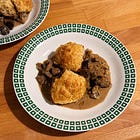 au poivre pot pie with buttermilk biscuits