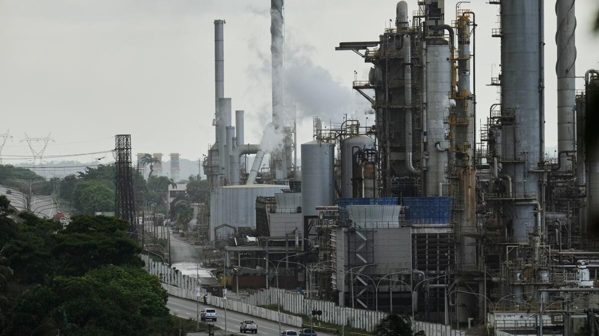 Venezuela's El Palito refinery: $58 billion in upgrades required, $60 oil available. The maths, as they say, does not math.
