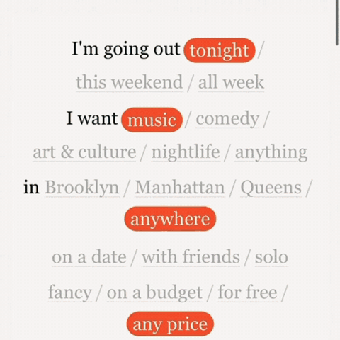 The Juicy Times app in action — artist pages and what's coming next in NYC.