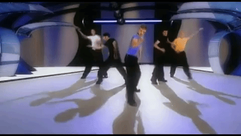 They're dancing again. It's a lot of disco arms.