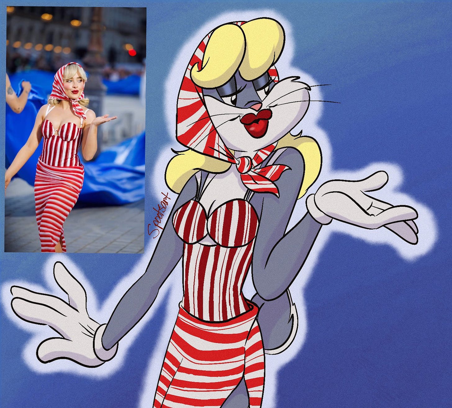 Spoots🍉🏳️‍🌈 on X: "Well I guess I should probably contribute to this,  since everyone else is doin it #bugsbunny #SabrinaCarpenter  https://t.co/K23PxK6jdE" / X