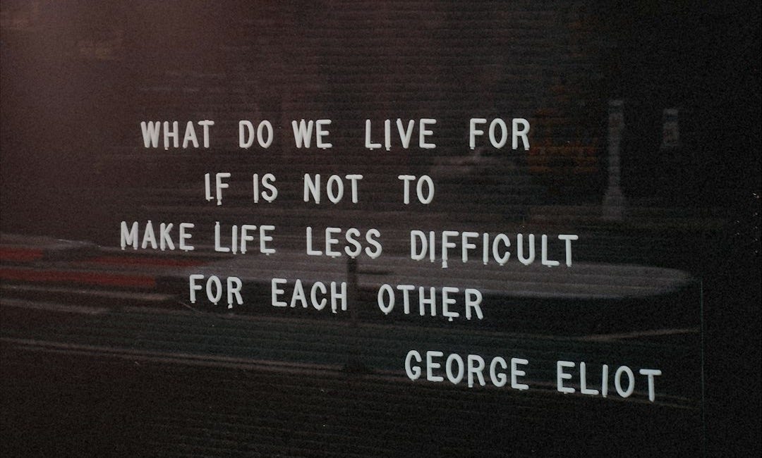 a black and white photo with a quote on it