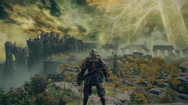 February 25th - Launch day. Very first screenshot I took upon entering  Limgrave for the first time. Elden Ring brought me back to that feeling of  being a kid, discovering a new