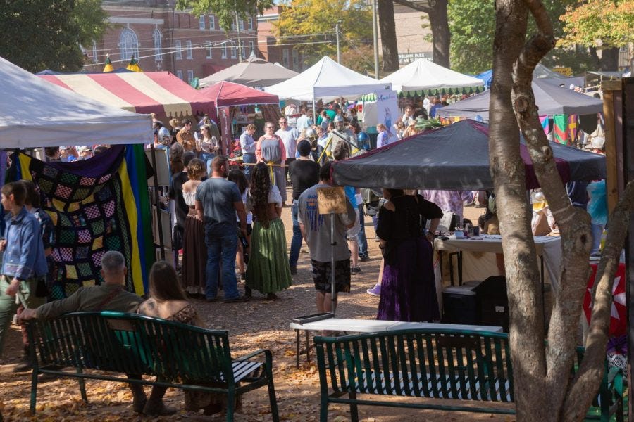 people at a Renaissance faire
