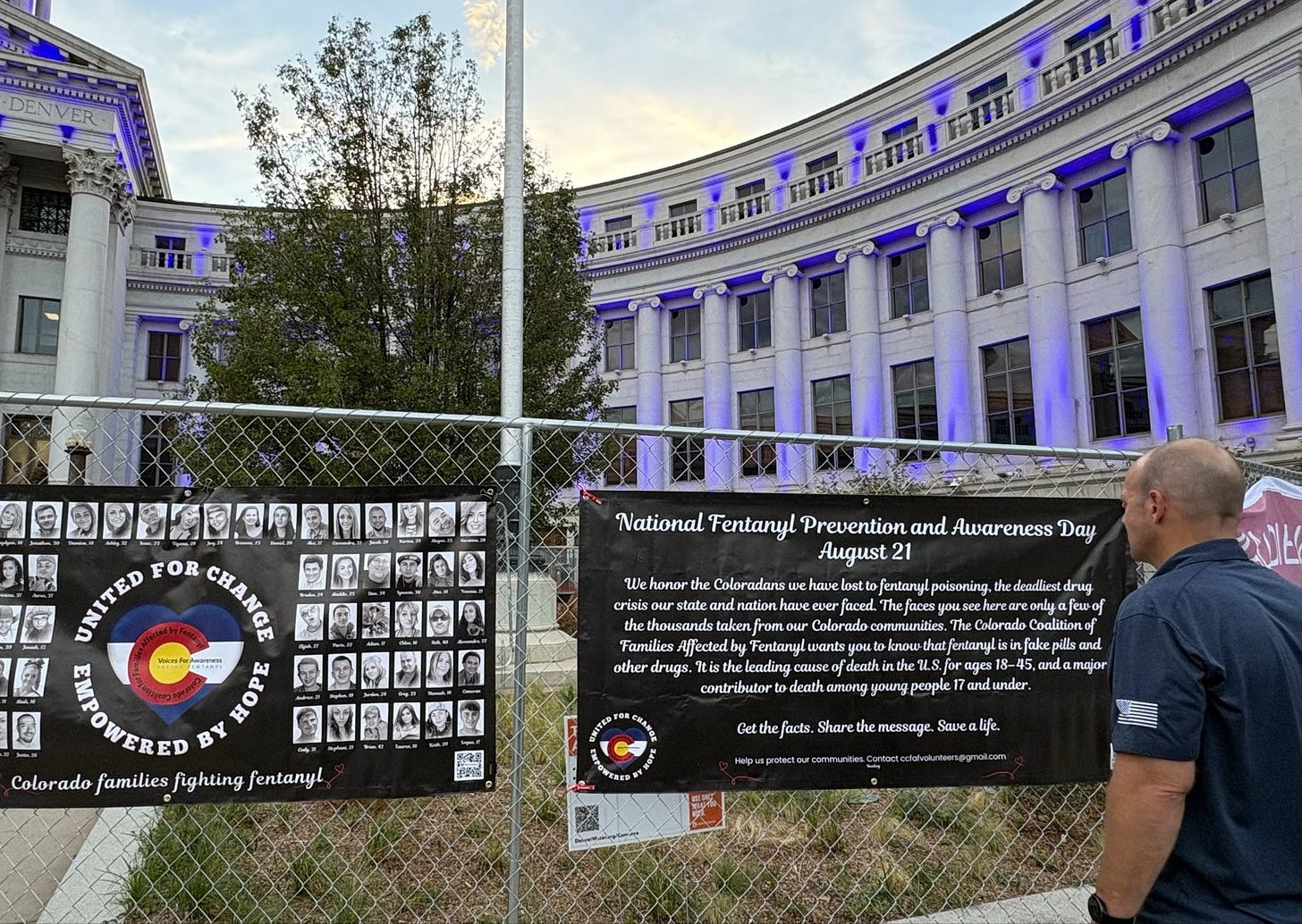 A memorial for fentanyl overdose victims at the Denver City and County Building in August (Credit: US Drug Enforcement Administration, Rocky Mountain Division / X) A memorial for fentanyl overdose victims at the Denver City and County Building in August (Credit: US Drug Enforcement Administration, Rocky Mountain Division / X)
