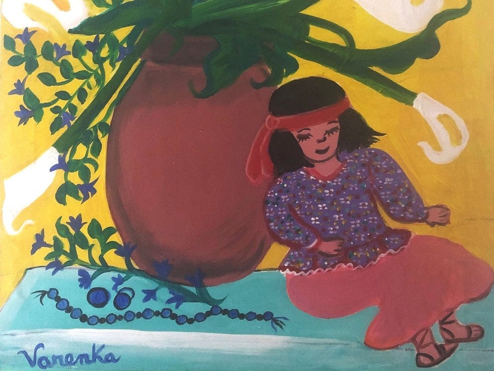 colorful painting of girl enjoying muunie beard online life coach blog