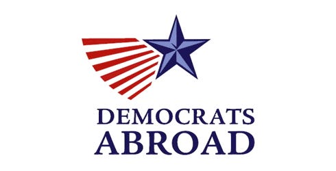 Democrats Abroad logo Democrats Abroad logo