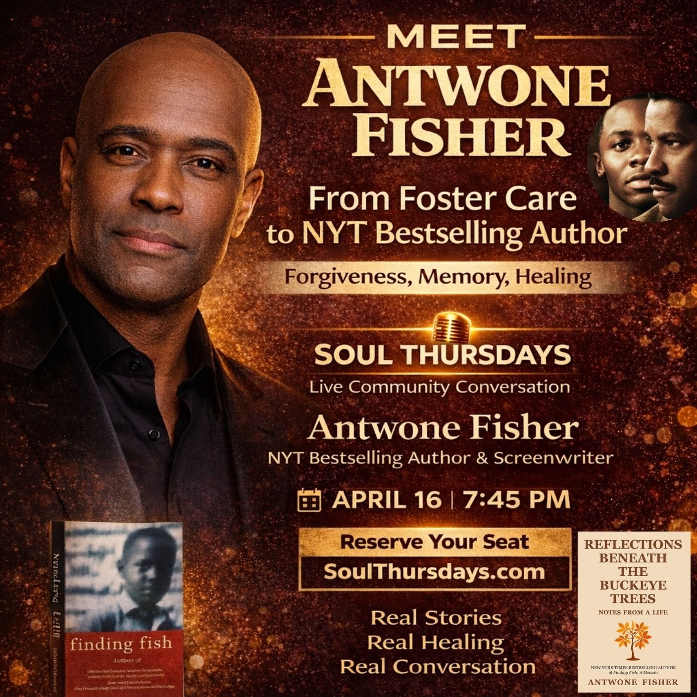 LIVE NOW: Meet Antwone Fisher!