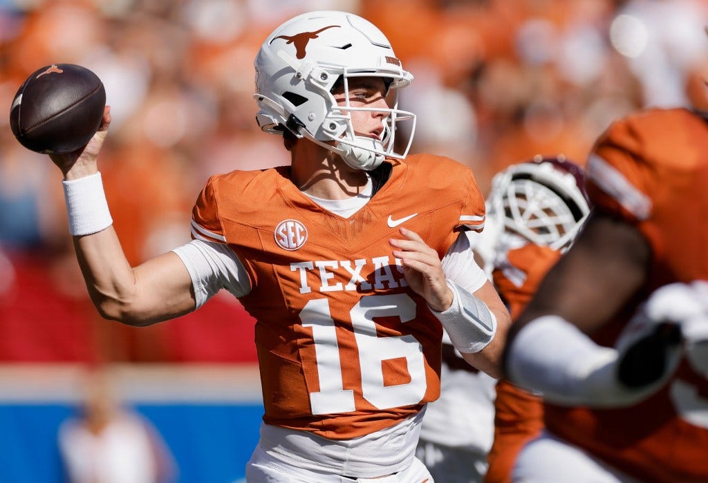 Arch Manning accounts for three touchdowns in Texas' win