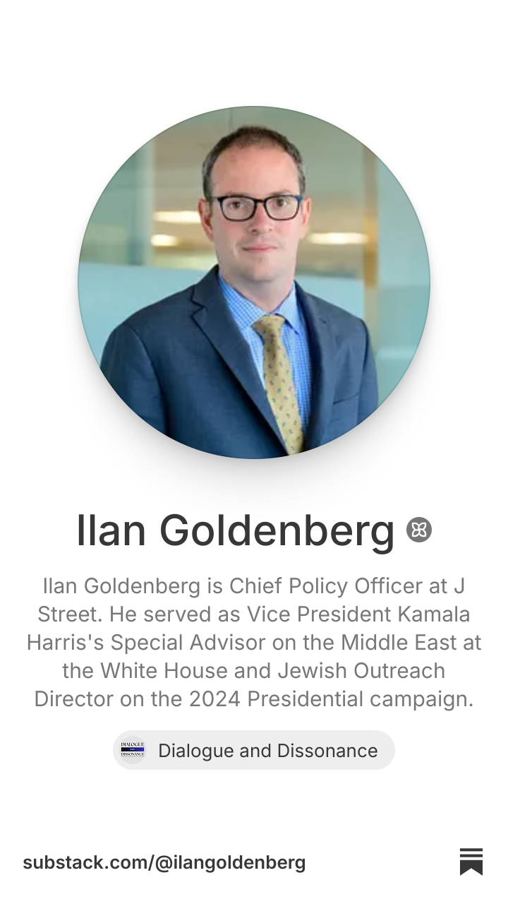 Ilan Goldenberg | Substack