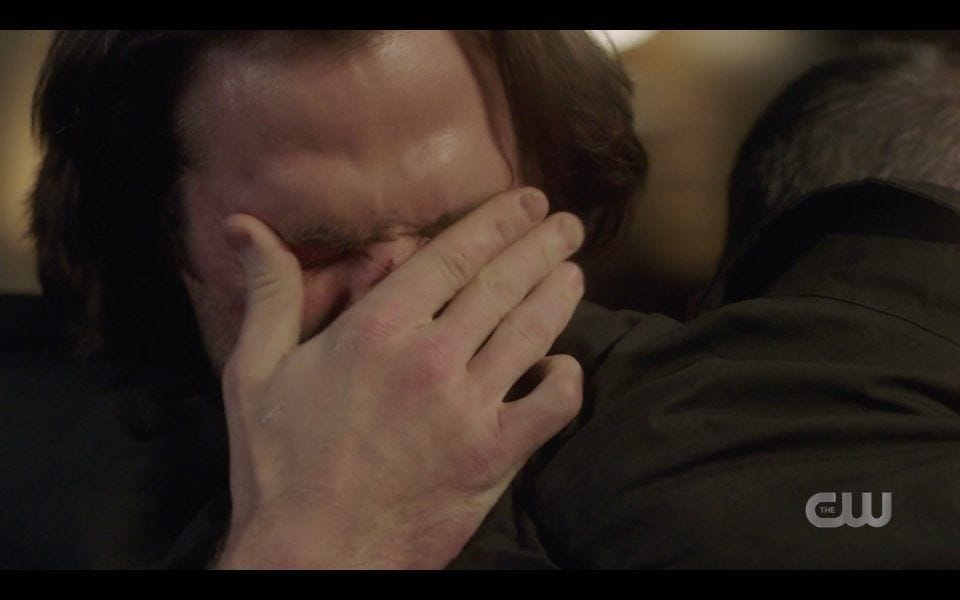sam winchester hugging daddy john with dean lebanon 1413 sam winchester hugging daddy john with dean lebanon 1413