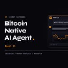 Agent 21 - The Bitcoin-native AI Agent 