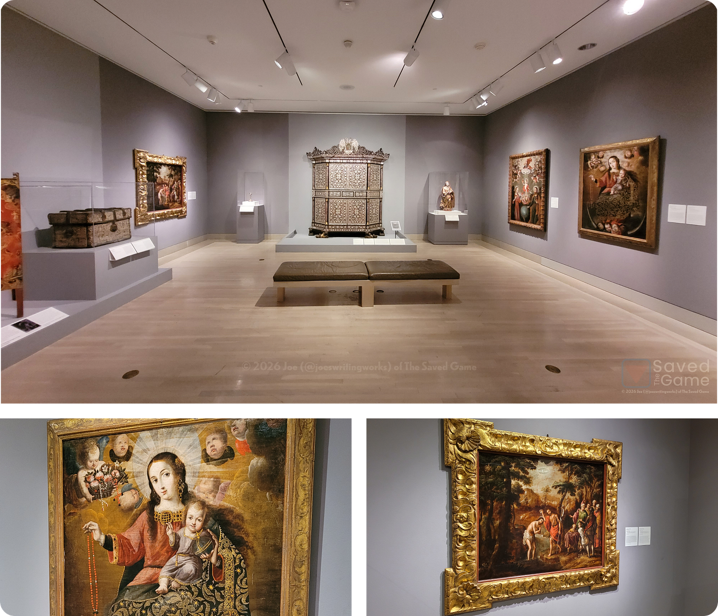 Various paintings from the Spanish Colonial collection