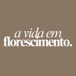 a vida em florescimento logo