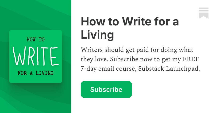 How to Write for a Living | David McIlroy | Substack