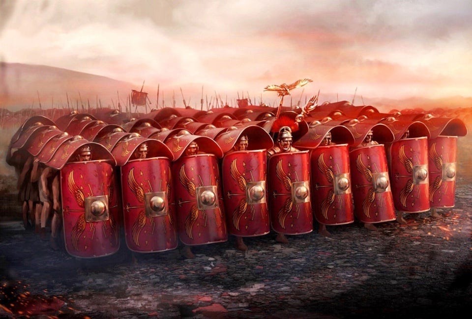 Roman “Testudo” Formation at the Battle of Carrhae | by SPQR | Ancient Rome  and the Ancient World | Medium