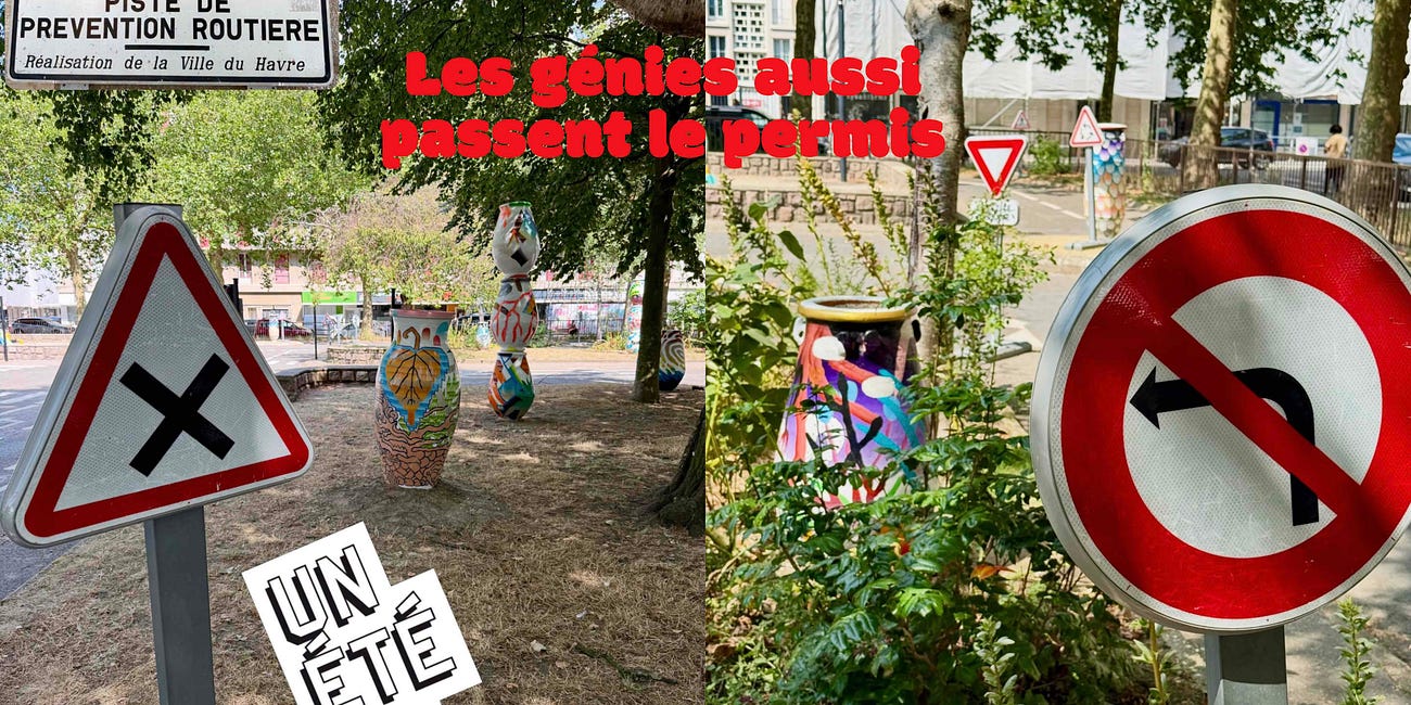 🎨 Installation « Les génies aussi passent le permis » de Samuel Trenquier — Un Été Au Havre 2026