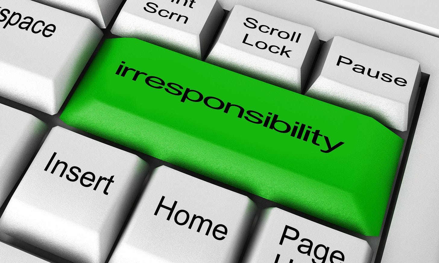 irresponsibility word on keyboard button 5989808 Stock Photo at Vecteezy