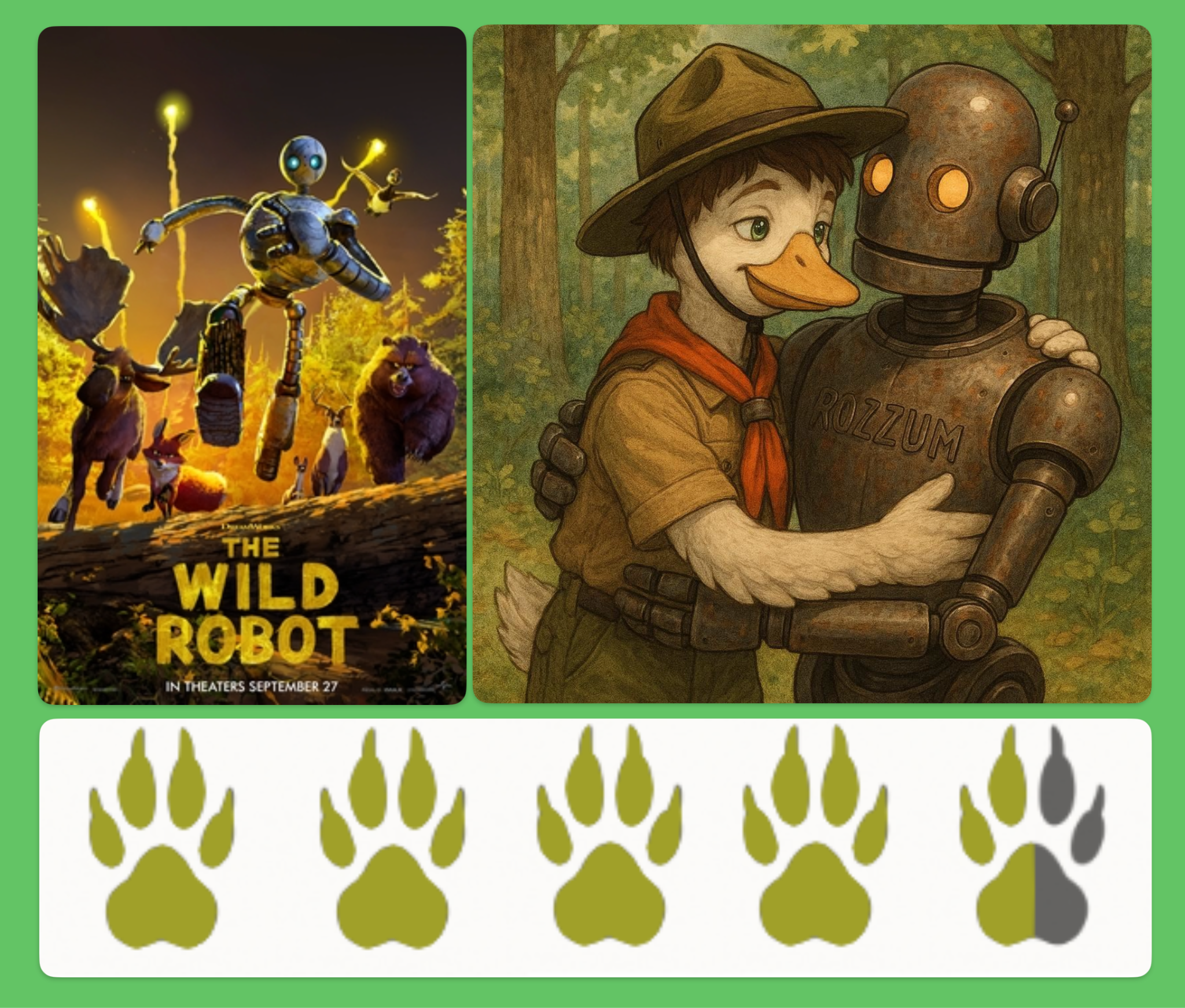 Wild Remy Film Review - The Wild Robot - by Remy Gallen