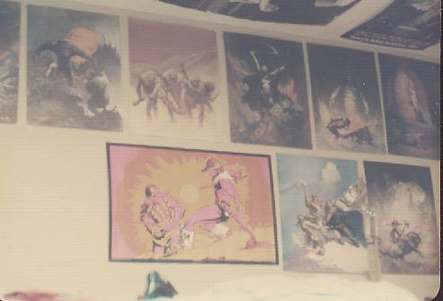 Posters on a wall