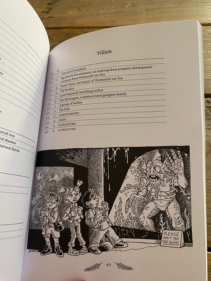 A print proof of the Pine Shallows book. Showing the cover, and some inner spreads.