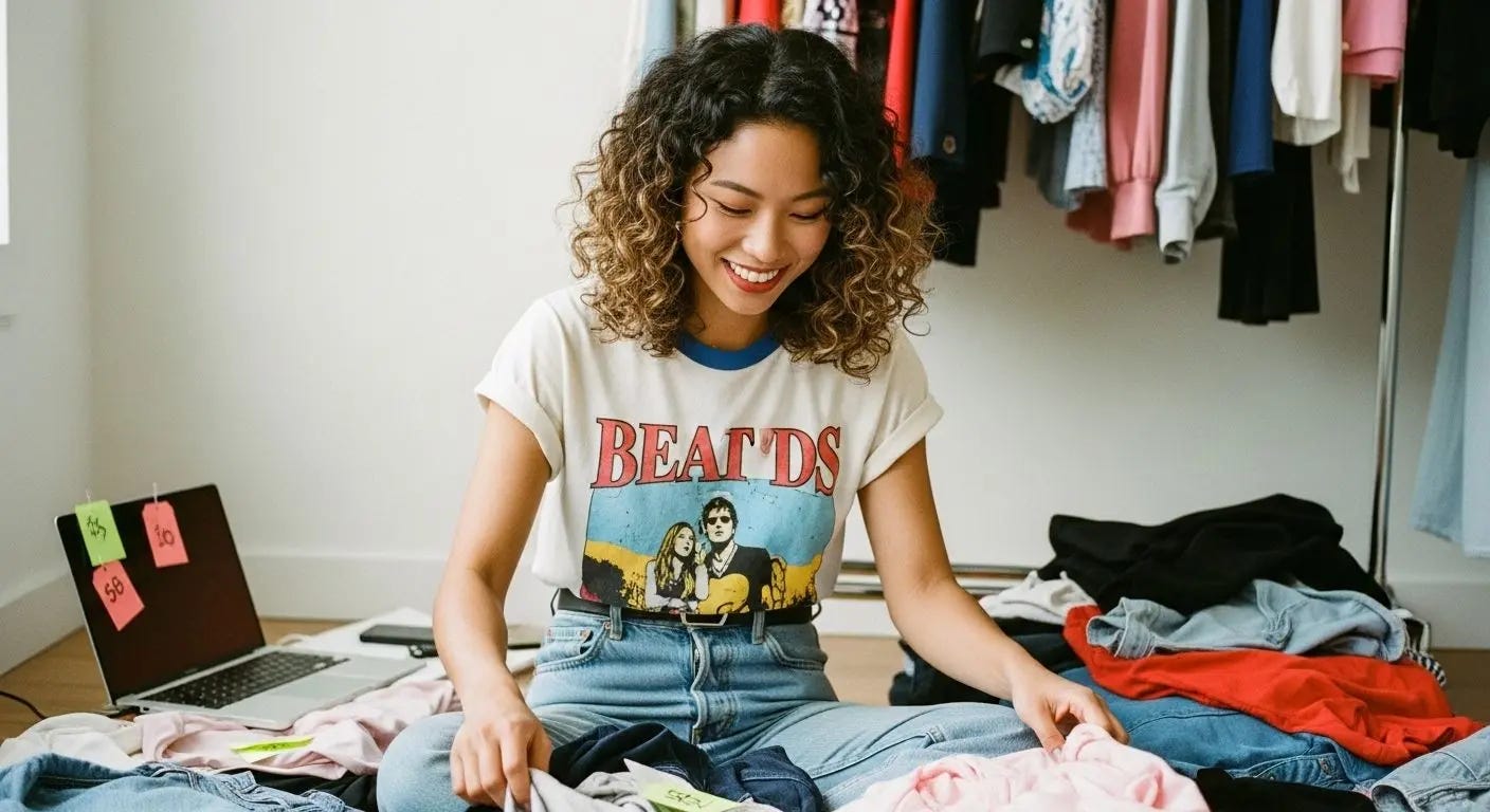 Learn how to photograph vintage clothing for Depop with our comprehensive  guide. Discover tips on lighting, styling, and essential angles to enhance  your listings, build buyer trust, and boost sales.