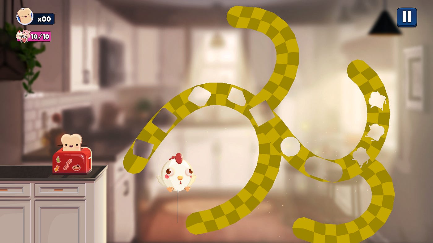 Visualização do fluxo de margarina com várias máscaras de formatos e rotações diversas.