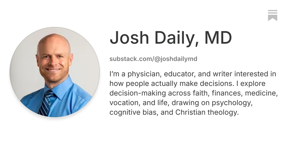Josh Daily, MD | Substack