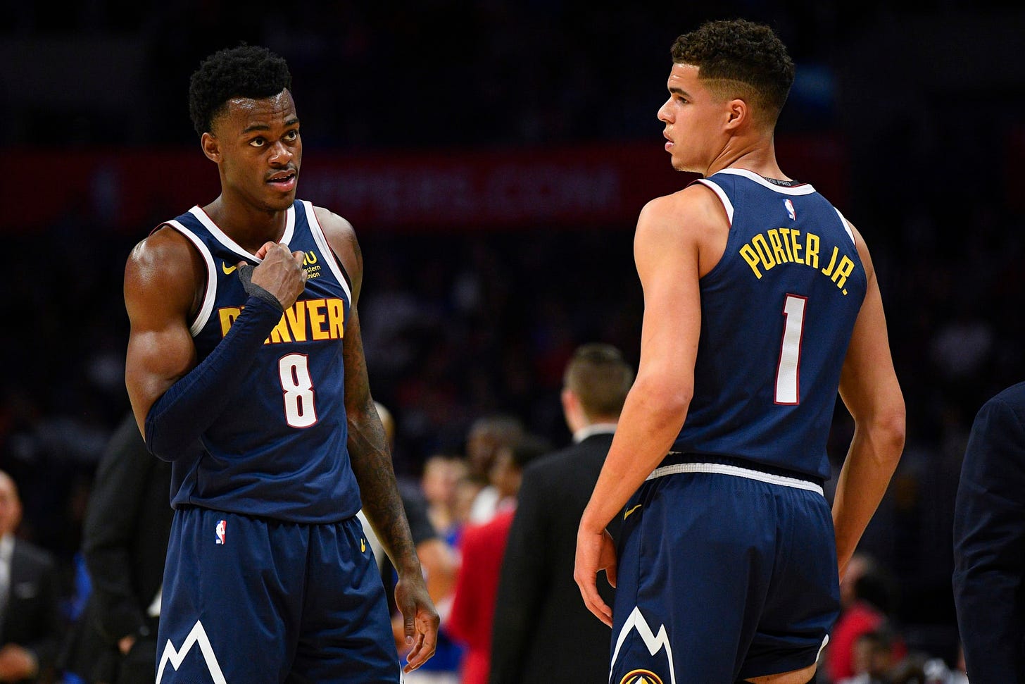 Nuggets show love for Jarred Vanderbilt on the night of his NBA debut - A  Sea Of Blue