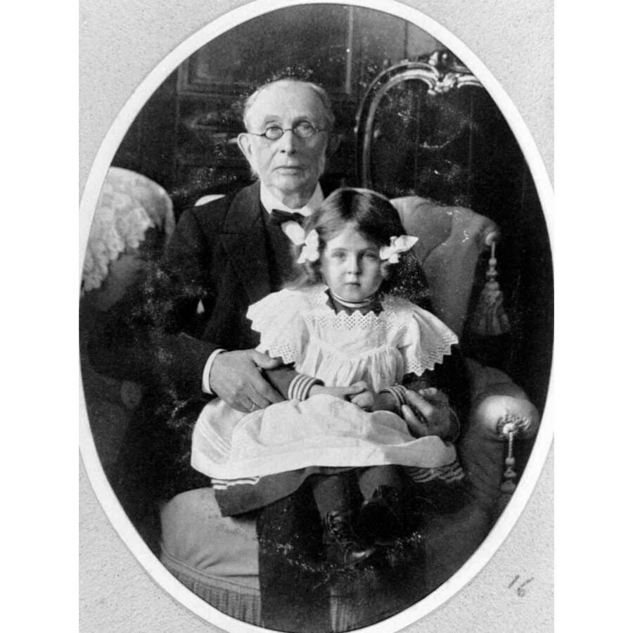K. P. Pobedonostsev with his adopted daughter Marfa
