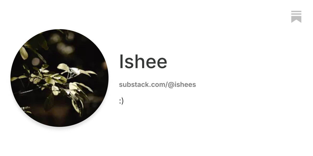Ishee | Substack