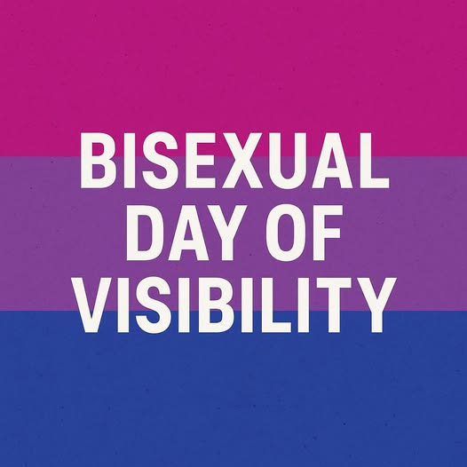May be an image of text that says 'BISEXUAL DAY OF VISIBILITY'