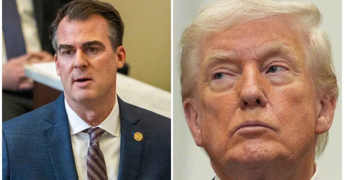 Trump apologizes for endorsing 'RINO' Oklahoma governor | Newstalk KZRG -  KZRG-AM