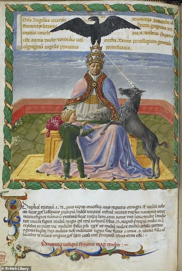 Prophecy of the Popes includes 112 cryptic phrases which are said to describe each of the future popes, starting in 1143