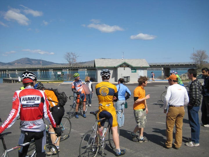 Last year’s ride? Oh, hands down, it was the champ of all road bike adventures. Might’ve been the gravel roads that made it feel like a throwback to the wild, wild west, allowing us to dust off those cross bikes with the knobby tires. Or, perhaps, it was that stroke of luck where I somehow, against all odds, ended up winning the race (let’s not talk about this year, shall we?). But you know what? The real cherry on top was the epic barbeque at Matt Seeley’s place afterwards. Nothing wraps up a day of pedaling like good company and even better BBQ.