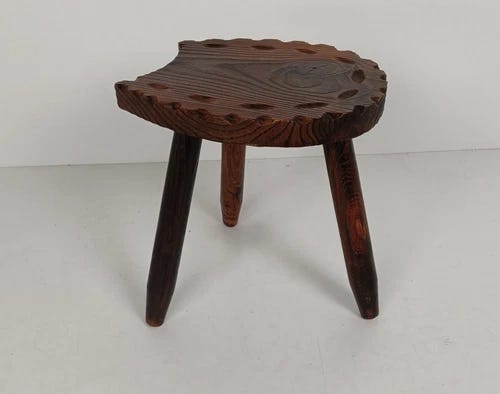 Spanish Milking Stool Table Pedestal Plant Bonsai Stand Carved Wood Horseshoe fo - Picture 2 of 8 Spanish Milking Stool Table Pedestal Plant Bonsai Stand Carved Wood Horseshoe fo - Picture 2 of 8
