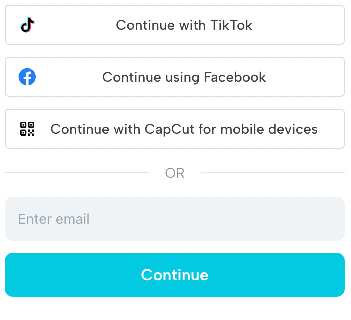 Register or log in using the accounts above